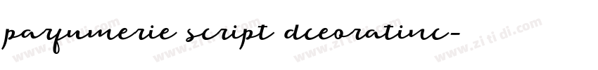 parfumerie script dceoratinc字体转换